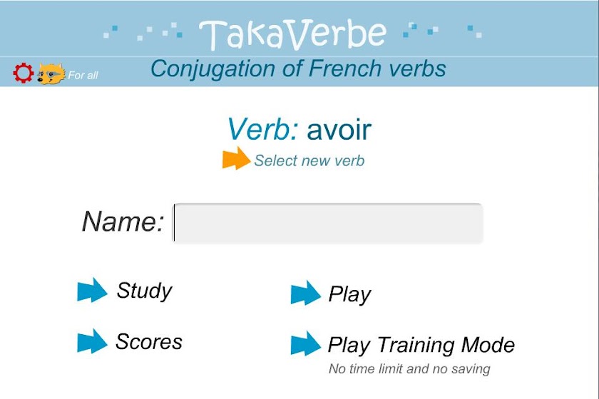 TakaVerbe Screen 1