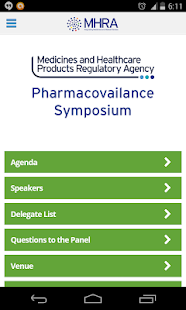 MHRA PV Symposium Event 2014 Screenshots 0