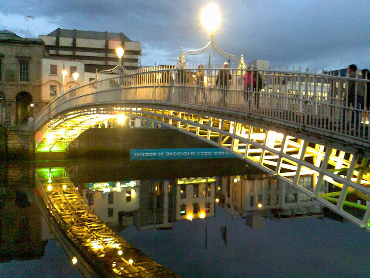 Bridge Liffey in Dublin, Ireland.
