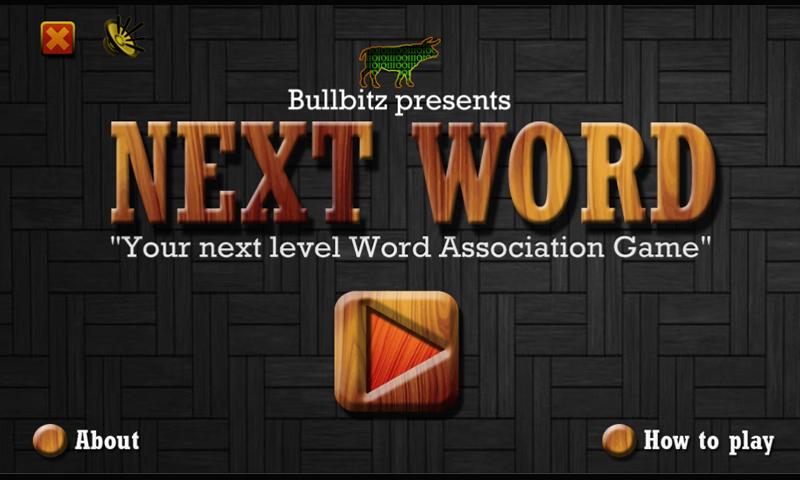 Next Word - Word Association Screen 2