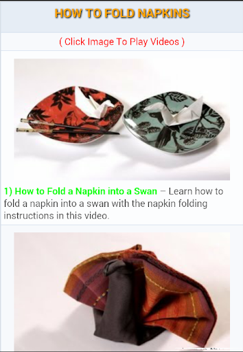 How to Fold Napkins