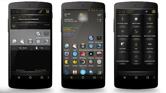 Screenshot Brown Fire Theme CM11/AOSP v4.00