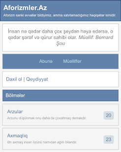 Free Aforizmler.Az APK for Android