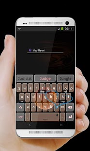 Dark Red Moon TouchPal Theme Screenshots 3