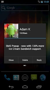 SMS Popup