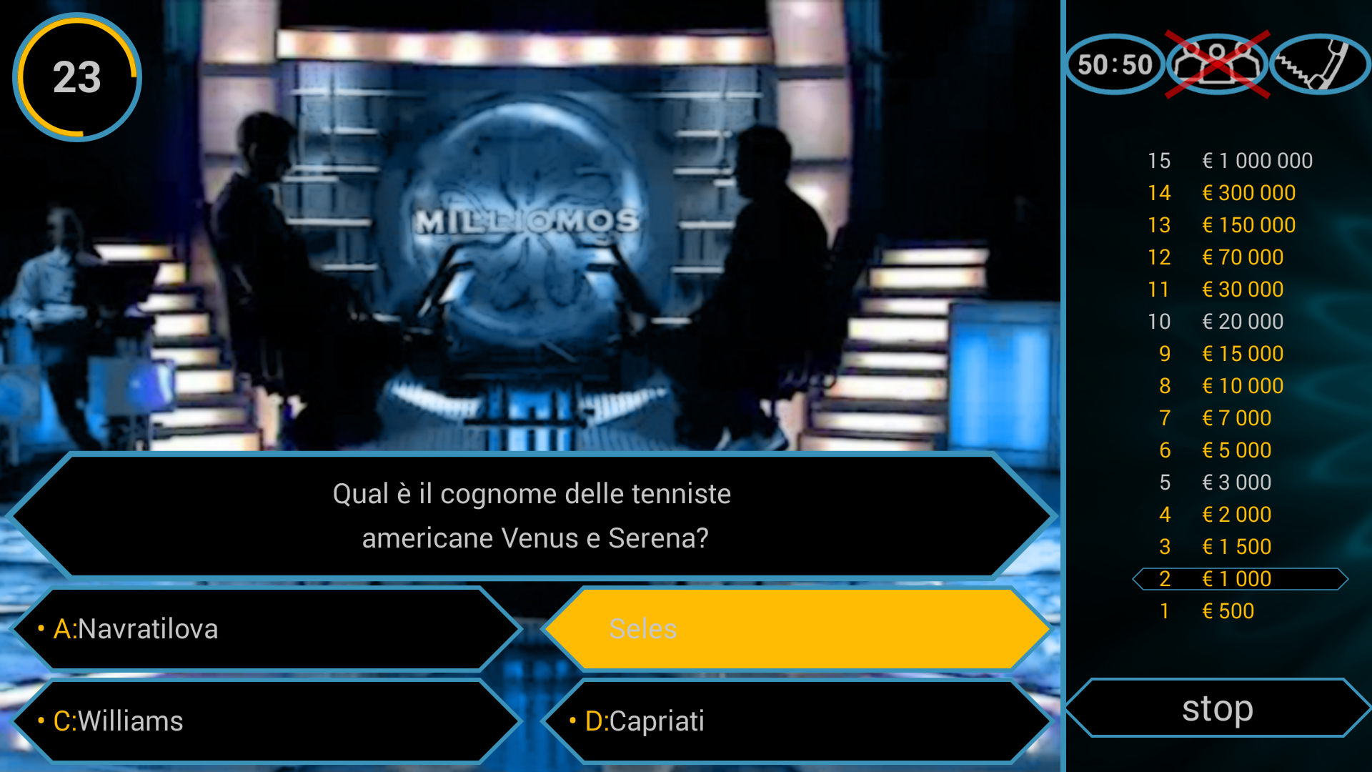 Android application Millionaire Quiz FREE screenshort