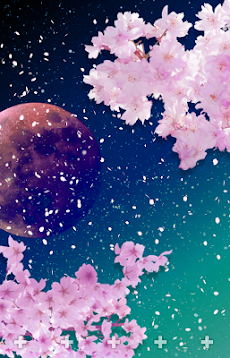 夜桜と満月 ライブ壁紙 無料版 Androidアプリ Applion