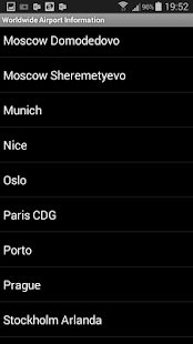Celosvětově Letiště Informace - náhled