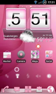 Elegant Pink Theme GO Launcher