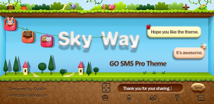 GO SMS PRO SkyWay ThemeEX