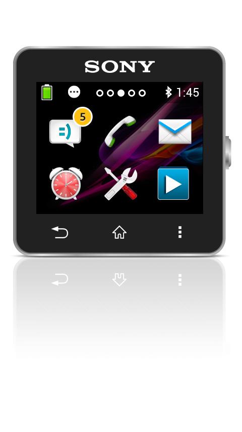 Media Controls for SmartWatch Screen 1