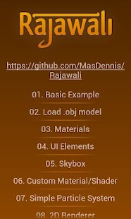 Rajawali 3D Engine Examples