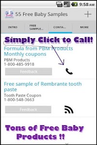 55 Free Baby Samples screenshot 0