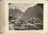 Gezicht op het hotel en berglandschap van Grindelwald