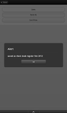 Check Book Register
