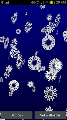 Snowflakes Live Wallpaper