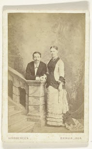 Portret van een jong echtpaar uit de families Kessler en De Lange