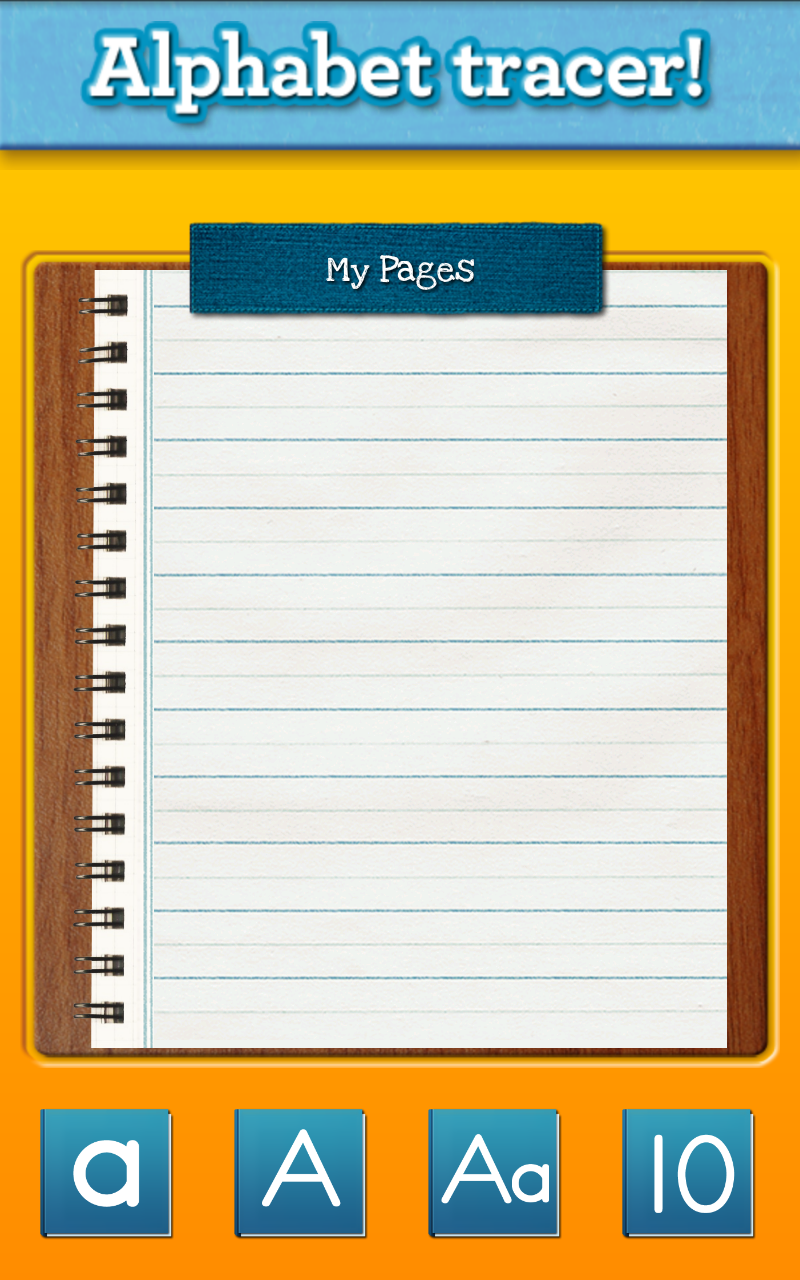 Alphabet Tracer Screen 2