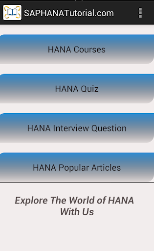 SAP HANA Tutorial