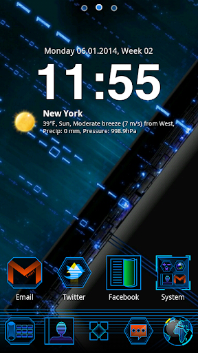 Skyline GO Launcher Theme