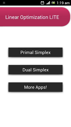 Linear Optimization LITE