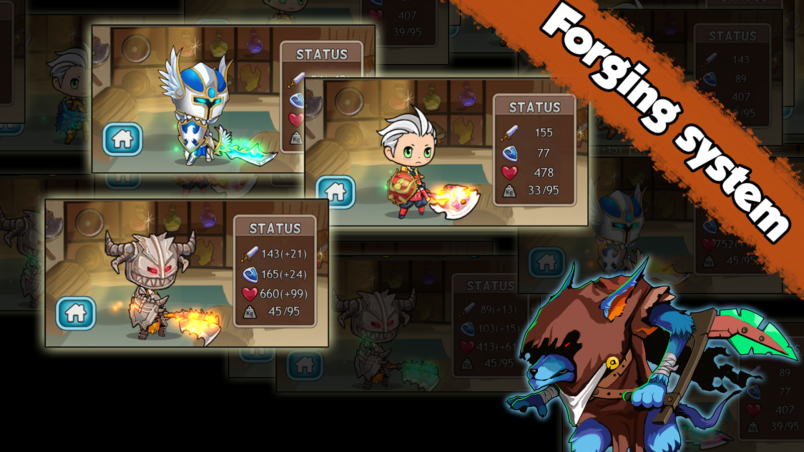   Puzzle Knights Monster Defense: captura de tela 
