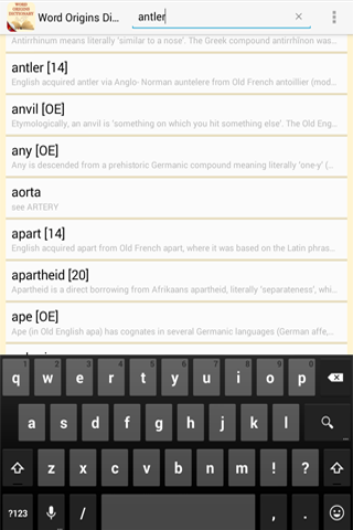 【免費教育App】Word Origins Dictionary-APP點子