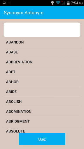 Synonym And Antonym