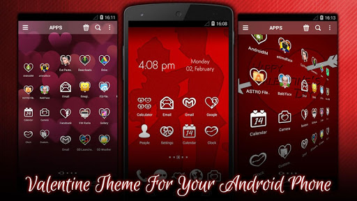 Mega Valentine Launcher Theme