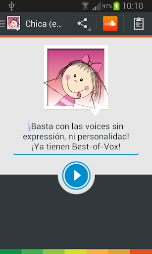 Voz Chica voice spanish