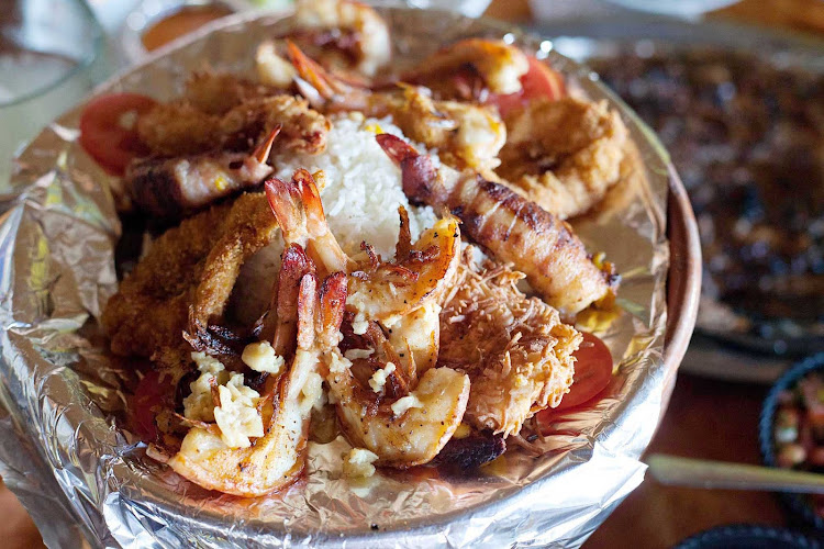 A shrimp lunch in Mazatlan, Mexico.