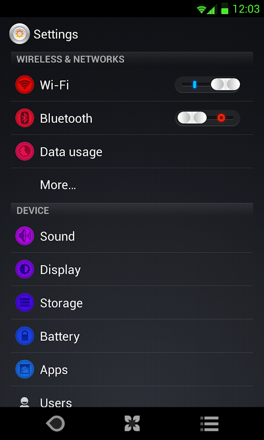 Elemente Theme for CM9/CM10.2 - screenshot