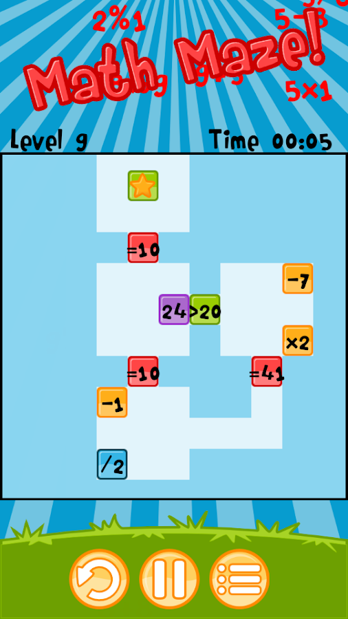 Printables Multi Operational Mathematical Maze multi operational mathematical maze precommunity printables worksheets math android apps on google play screenshot