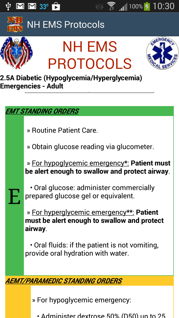 NH EMS Protocols Screen 2