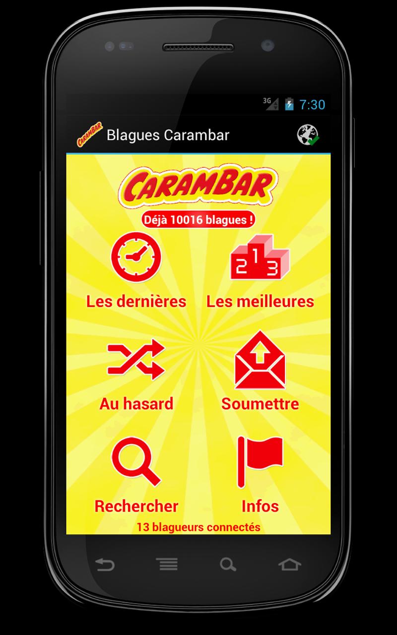 Android application Blagues Carambar screenshort