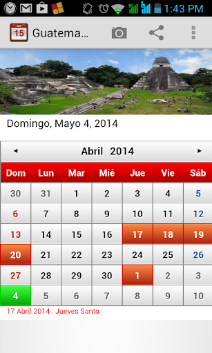 Guatemala Calendario 2014