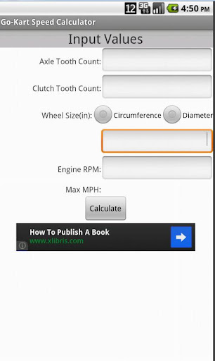 Go-Kart Speed Calculator