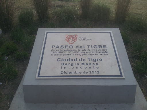 Placa Paseo Del Tigre