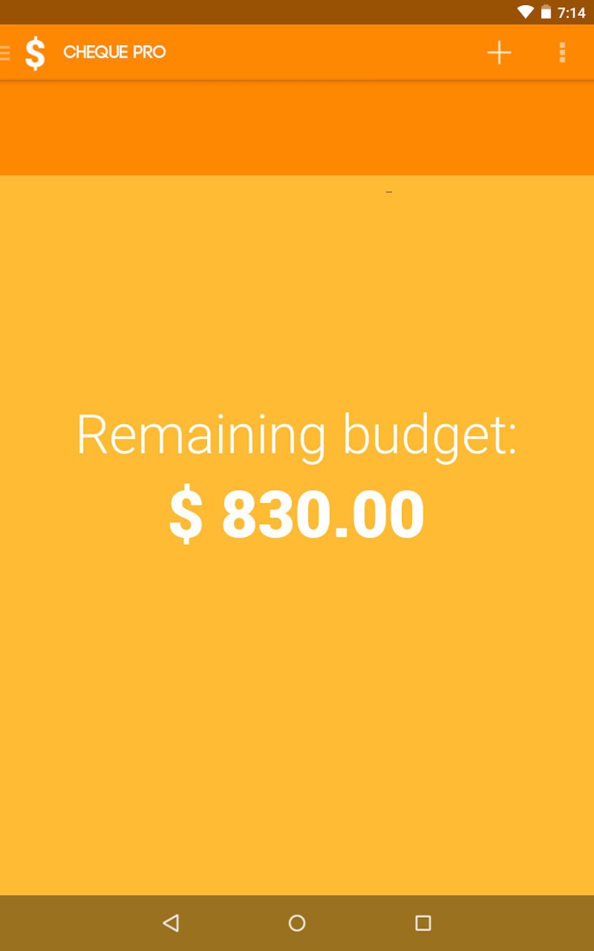 Android application Cheque Pro (Budget Planner) screenshort