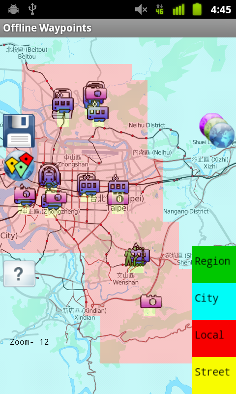 Offline Waypoints Screen 3