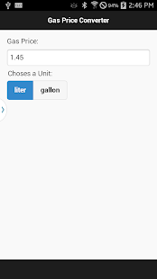 Gas Price Converter Screenshots 0