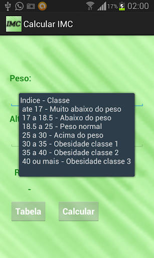 BMI calculator