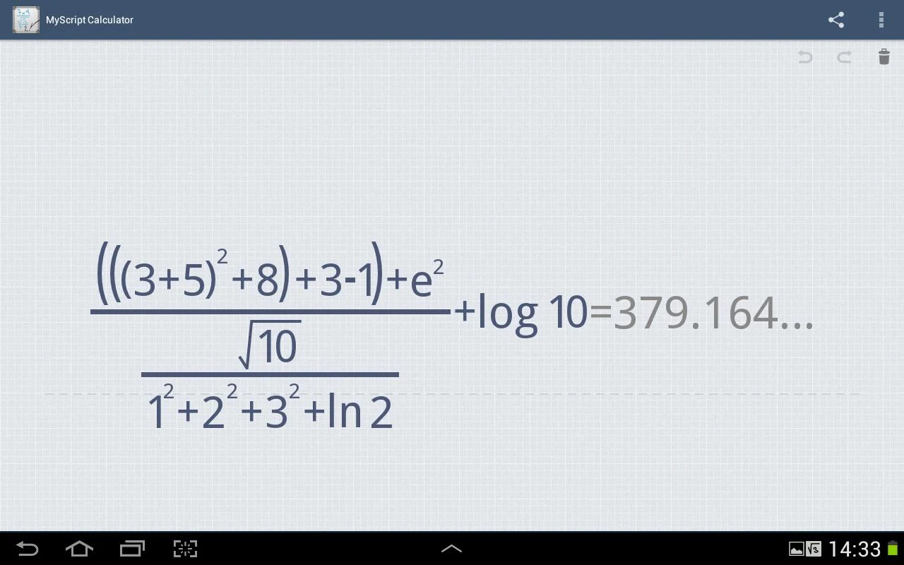 MyScript Calculator - screenshot