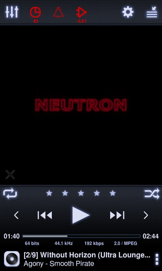    Neutron Music Player- screenshot  