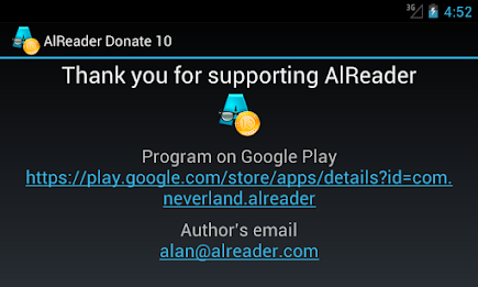 AlReader Donate 10 poster 2
