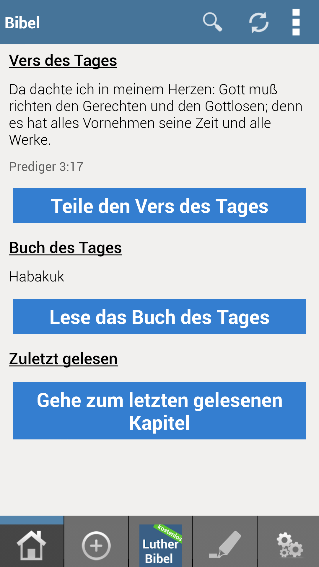 Android application Luther Bible German Bible FREE screenshort