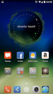 How to get Blue Ubuntu Clock Widget lastet apk for bluestacks