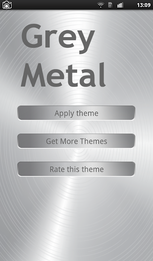 Grey Metal Keyboard Theme