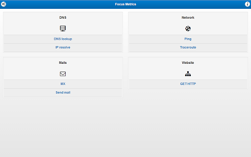 【免費工具App】Focus Metrics, network tools-APP點子