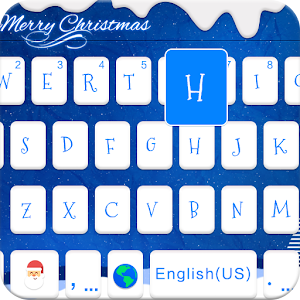 Christmas Blue Theme-iKeyboard 2.2